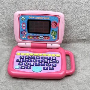 LeapFrog 2-In-1 LeapTop Touch Computer Toy Interactive Pink Buttons